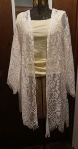 NWOT Wallflower Crochet Duster (XS)